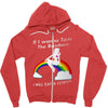 ls mug eat rainbow eat les Zipper Hoodie