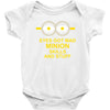 new mens womens kids eye got mad minion skills and stuff funny novelty Baby Onesie