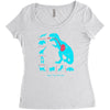 t rex diet Women's Triblend Scoop T-shirt