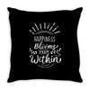 Happiness Throw Pillow