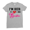 i'm her bestie Ladies Fitted T-Shirt