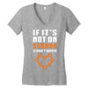 if it's not on strava it didn't happen Women's V-Neck T-Shirt