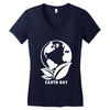 earth day planet Women's V-Neck T-Shirt
