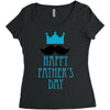 happy father's day 2 Women's Triblend Scoop T-shirt