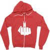 jungle red Zipper Hoodie