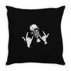 devil horns Throw Pillow