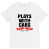 Plays With Cars V-Neck Tee