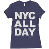 nyc all day Ladies Fitted T-Shirt