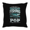 fishing pop Throw Pillow