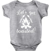 lets get toasted Baby Bodysuit