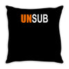 unsub criminal minds us crime tv series unknown subject unisex Throw Pillow