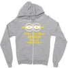 new mens womens kids eye got mad minion skills and stuff funny novelty Zipper Hoodie