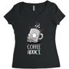 coffee addict Women's Triblend Scoop T-shirt