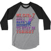my cat and i stay in tonight 3/4 Sleeve Shirt