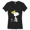 snoopy golf Women's V-Neck T-Shirt