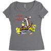 calvin hobbes Women's Triblend Scoop T-shirt