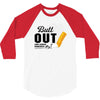Butt Out Lung Cancer Awareness 3/4 Sleeve Shirt