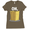 oh hay oh hey girl boy funny pun Ladies Fitted T-Shirt