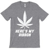 Support Lung Cancer Awareness With A White Cannabis Leaf T-Shirt