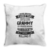 Super Cool Grammy Of A Freaking Awesome Granddaughter Throw Pillow