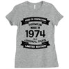 Premium Vintage 1974 Ladies Fitted T-Shirt