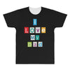 I Love my Dad All Over Men's T-shirt