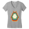 Totoro Retro Women's V-Neck T-Shirt