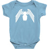 venom logo spiderman comic superhero cool Baby Bodysuit