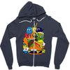 dq value menu Zipper Hoodie