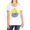 ugly lego drink coffee Ladies Curvy T-Shirt