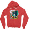dragons by my side Zipper Hoodie