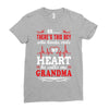 There's This Boy Who Stole My Heart He Calls Me Grandma Ladies Fitted T-Shirt