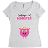 Creating a Lil Monster Baby Girl Women's Triblend Scoop T-shirt