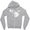 gorilla angry Zipper Hoodie