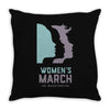 women's march 2017 on washington Throw Pillow