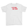 my best round is the 19th hole funny golf drinking Youth Tee