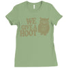 we give a hoot Ladies Fitted T-Shirt