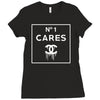 no1 cares Ladies Fitted T-Shirt