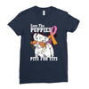 save the puppies Ladies Fitted T-Shirt