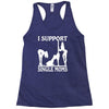 i support single moms Racerback Tank