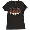 zombie doom logo Ladies Fitted T-Shirt