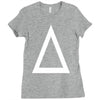 prism a triangle design graphic baseball jersey Ladies Fitted T-Shirt