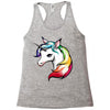 rainbow unicorn Racerback Tank