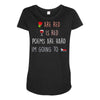 are red is red Maternity Scoop Neck T-shirt