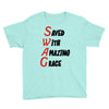 saved with amazing grace Youth Tee