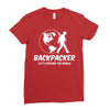 Backpacker Let's Explore The World Ladies Fitted T-Shirt