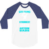 god found autism dad 3/4 Sleeve Shirt