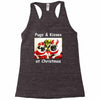 pug dog christmas Racerback Tank
