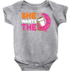 She Wants The D Dunkin Donuts Baby Onesie