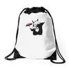 my street neighbor Drawstring Bags